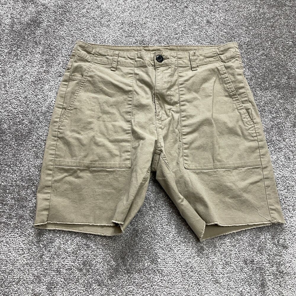 No Boundaries Shorts Mens 34 Brown Chino Bermuda Cotton Casual Solid Pockets